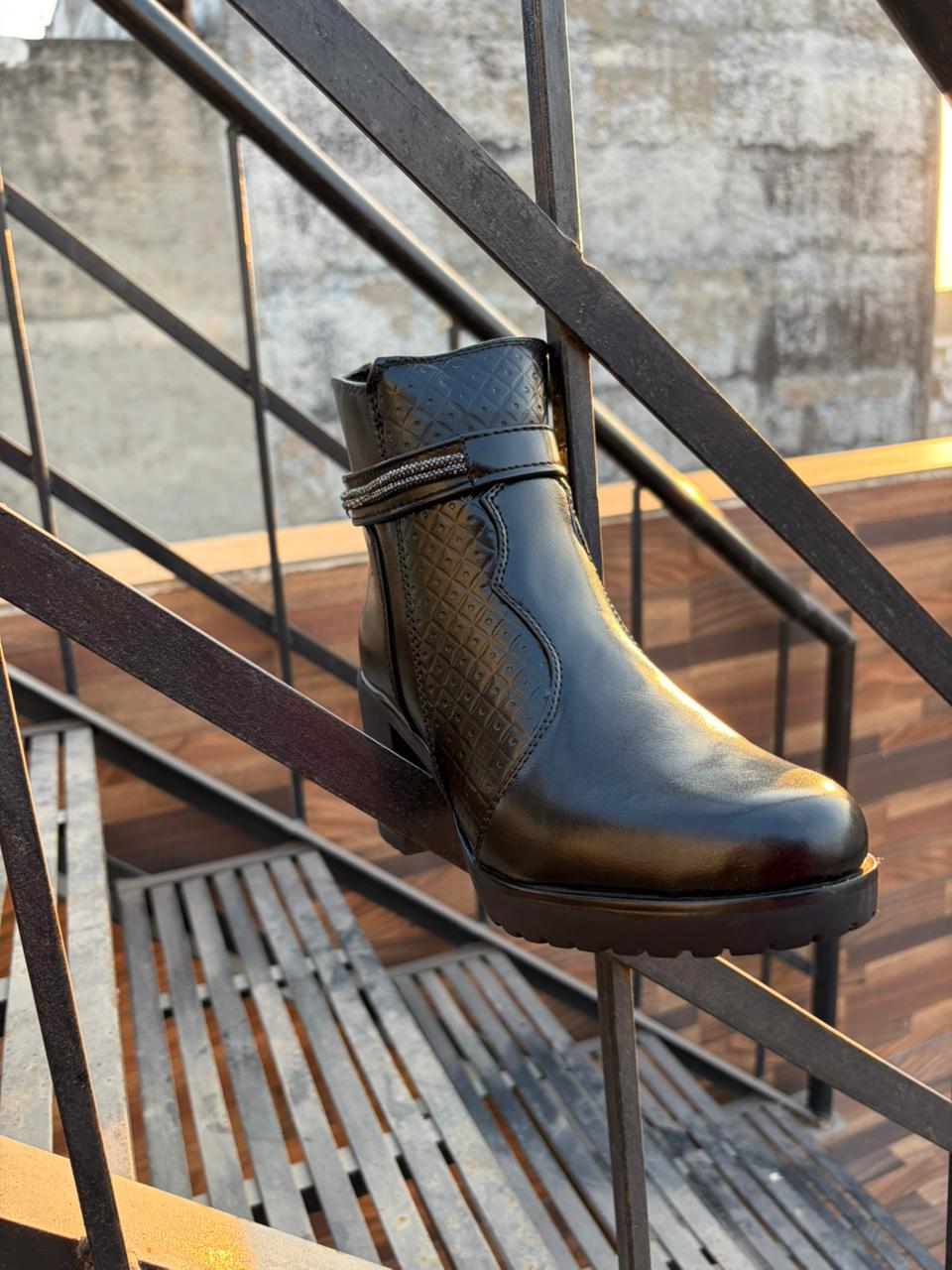 StyleFlex Black Women’s Casual Boots | Fashionable & Comfortable Wear