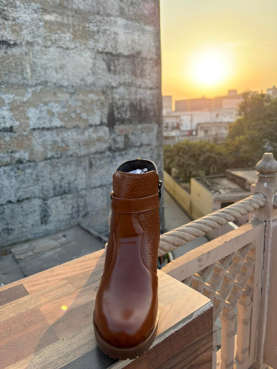 StyleFlex Brown Women’s Casual Boots | Everyday Comfort & Style