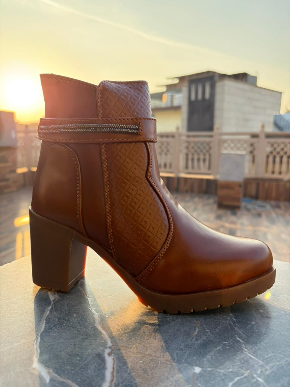 StyleFlex Brown Women’s Casual Boots | Everyday Comfort & Style