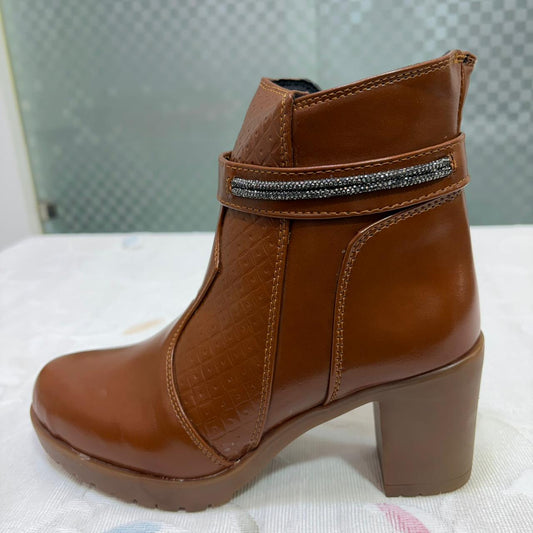 StyleFlex Brown Women’s Casual Boots | Everyday Comfort & Style